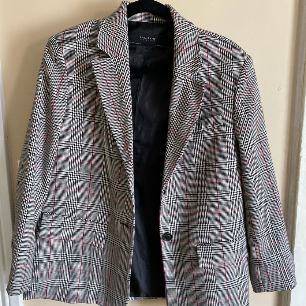 Zara Plaid Blazer